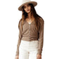 VERO MODA Women's Ryann Top Brown