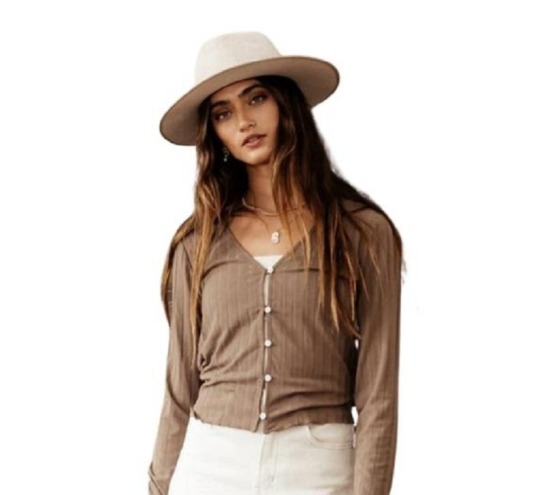 VERO MODA Women's Ryann Top Brown