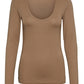 VERO MODA Women's Rita Top Brown
