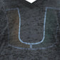 NCAA Miami Hurricanes Short Sleeve V-Neck Charcoal Womens Ladies Tshirt Tee