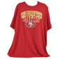 NFL San Francisco 49ers Crew Neck Short Sleeve Red Adult Man Tshirt Tee