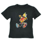 NBA Miami Heat Toddler Kids Black Mascot Short Sleeve Fueguito Tshirt Fan Tee