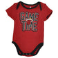 NBA Miami Heat Baby Infant 3 Piece Creeper Set Bodysuit Snap Onesies
