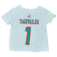NFL Miami Dolphins Tua Tagovailoa #1 Crew Neck Infant Baby Tshirt Tee