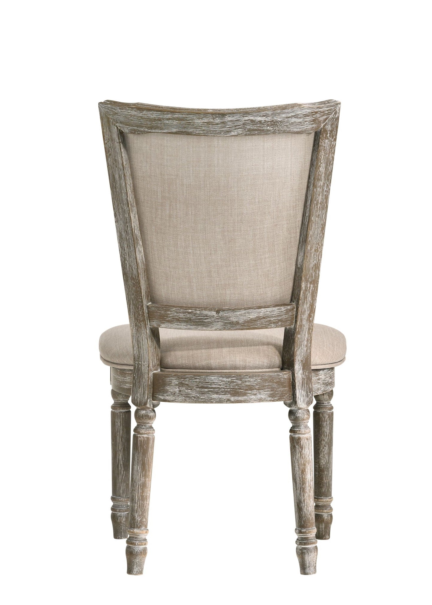 Gabrian Two Tone Reclaimed Side Chair Set of 2 - Beige / Gray
