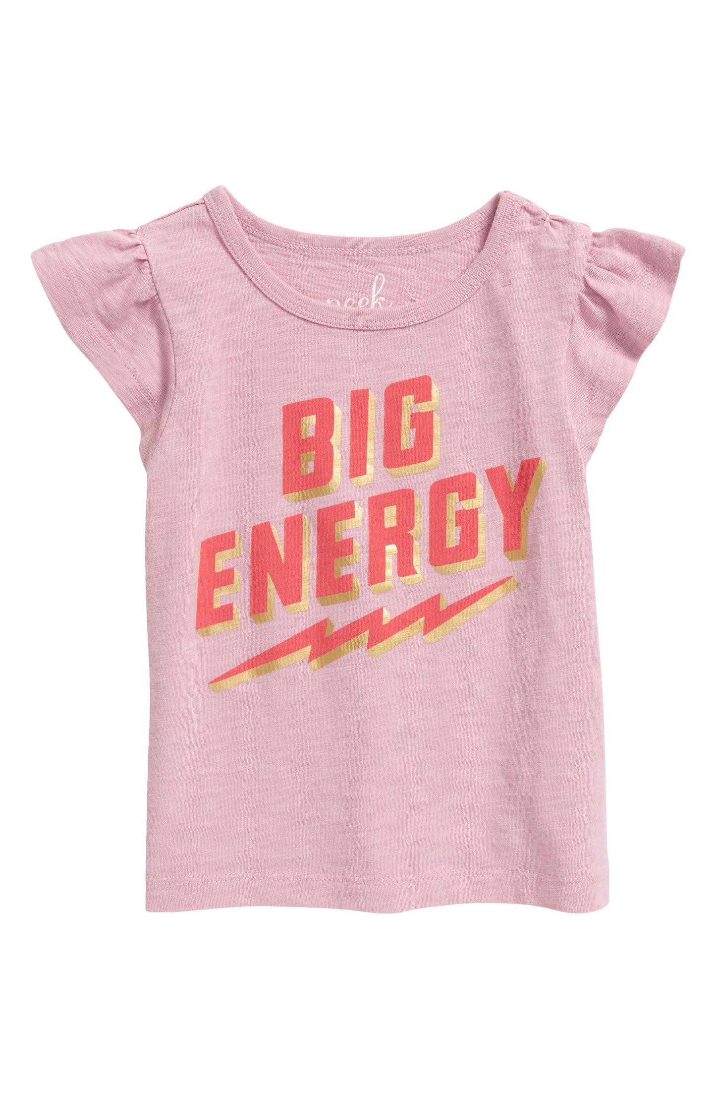 Kids Nikola Tesla Big Energy Flutter Sleeve Top - Violet