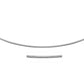 14k White Gold Necklace in a Round Omega Chain Style