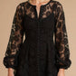 Akalia - Liane Long Sleeve Mini Lace Dress