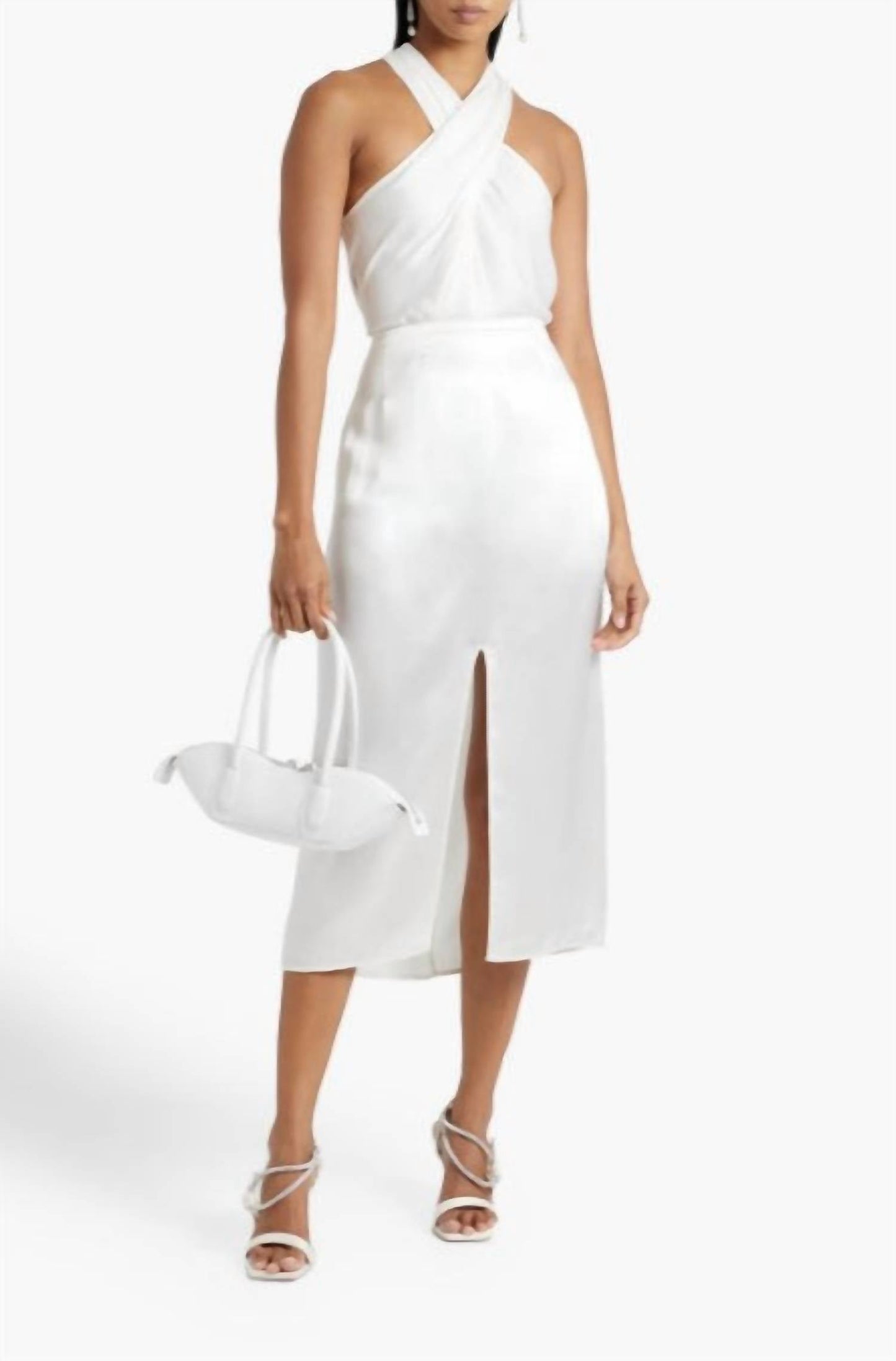 A.L.C. - Arvid Twist-front Crepe Top