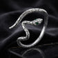 925 Sterling Silver Pavé Setting CZ Oxidized Silver Ring for Women