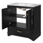 Bathroom Vanity With Sink, Cabinet & 2 Soft Closing Doors & Adjustable Shelf
