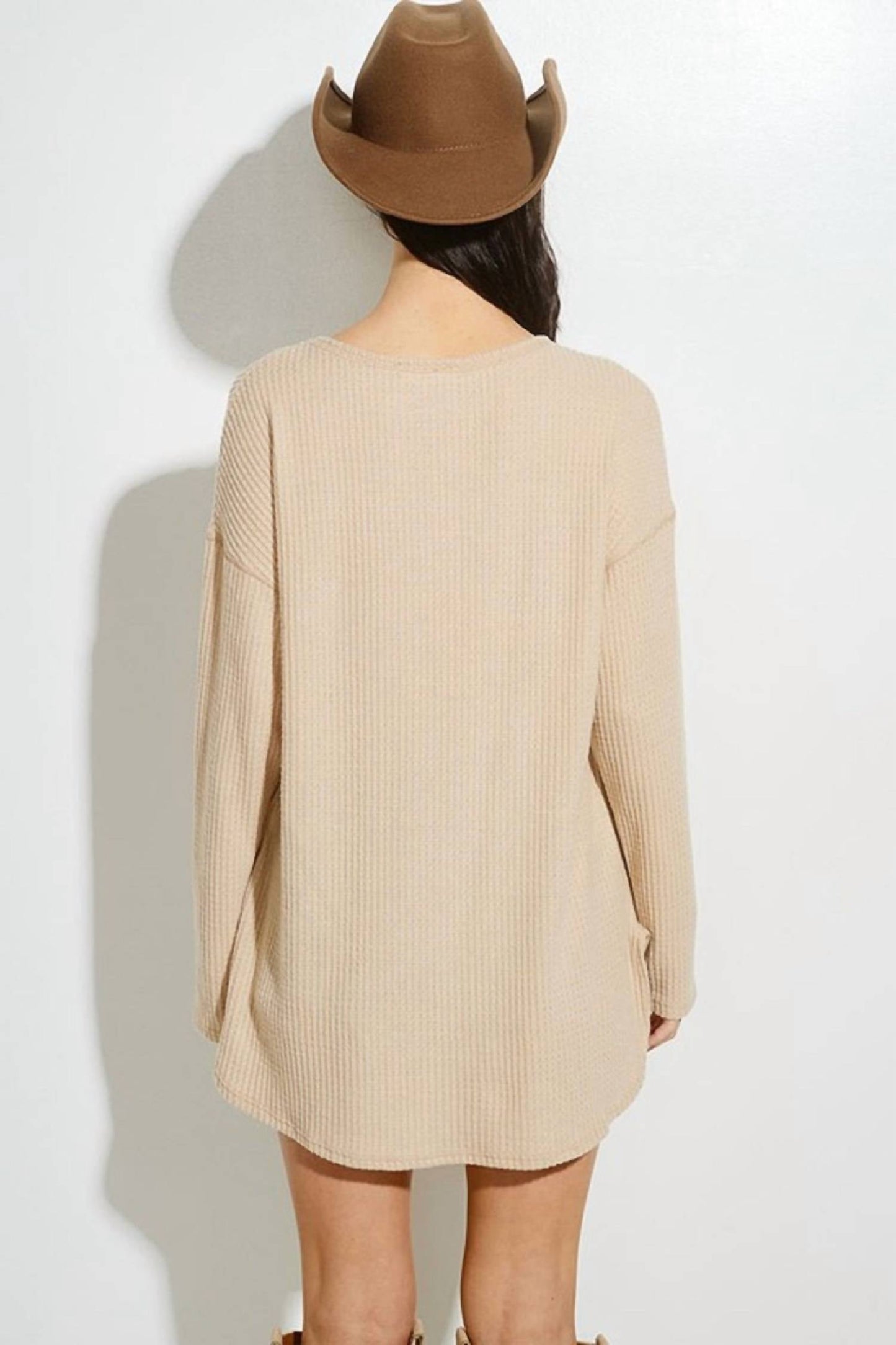 Phil Love - Waffle Knit Leopard Top