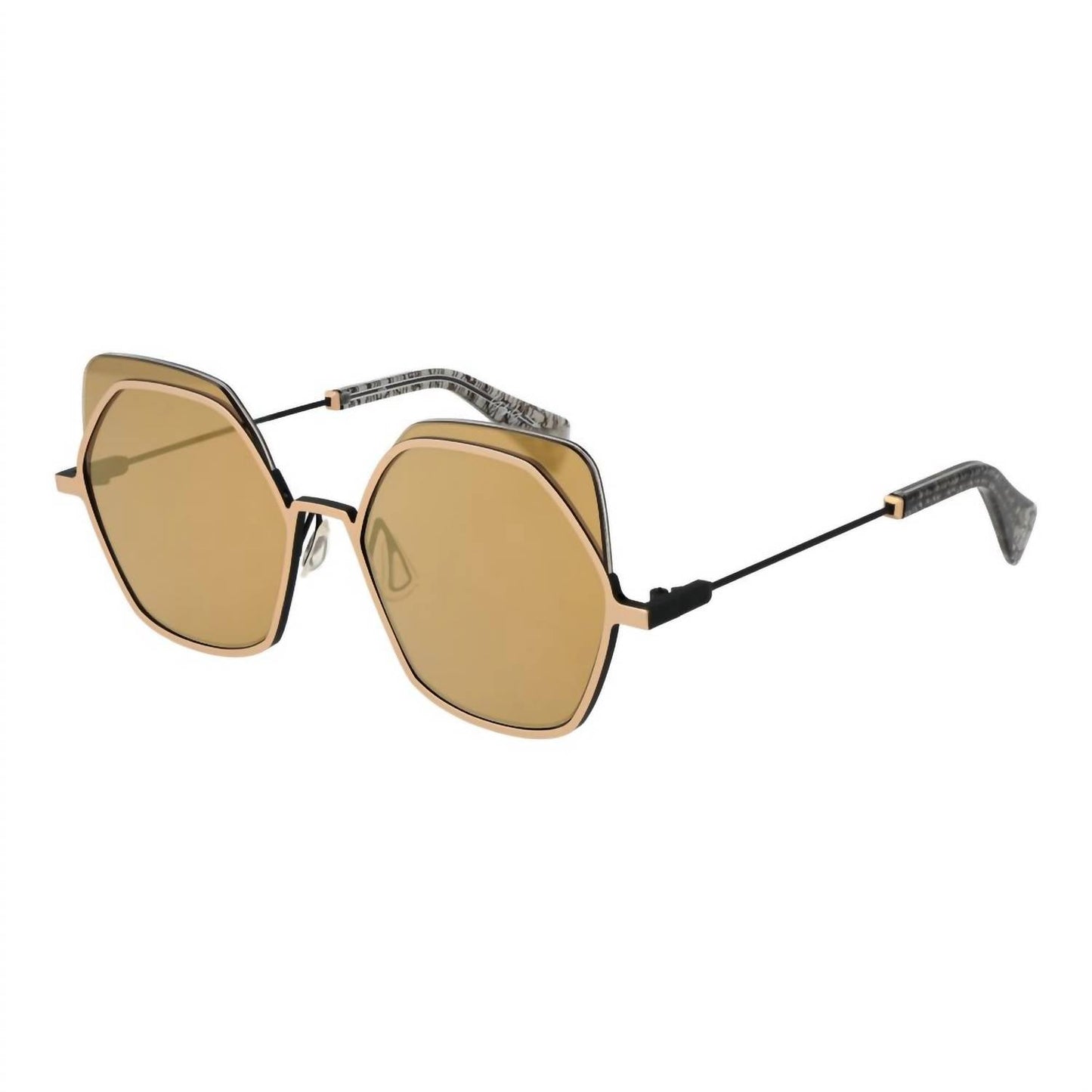 Yohji Yamamoto - Unisex Stainless Steel Half Frame Sunglasses