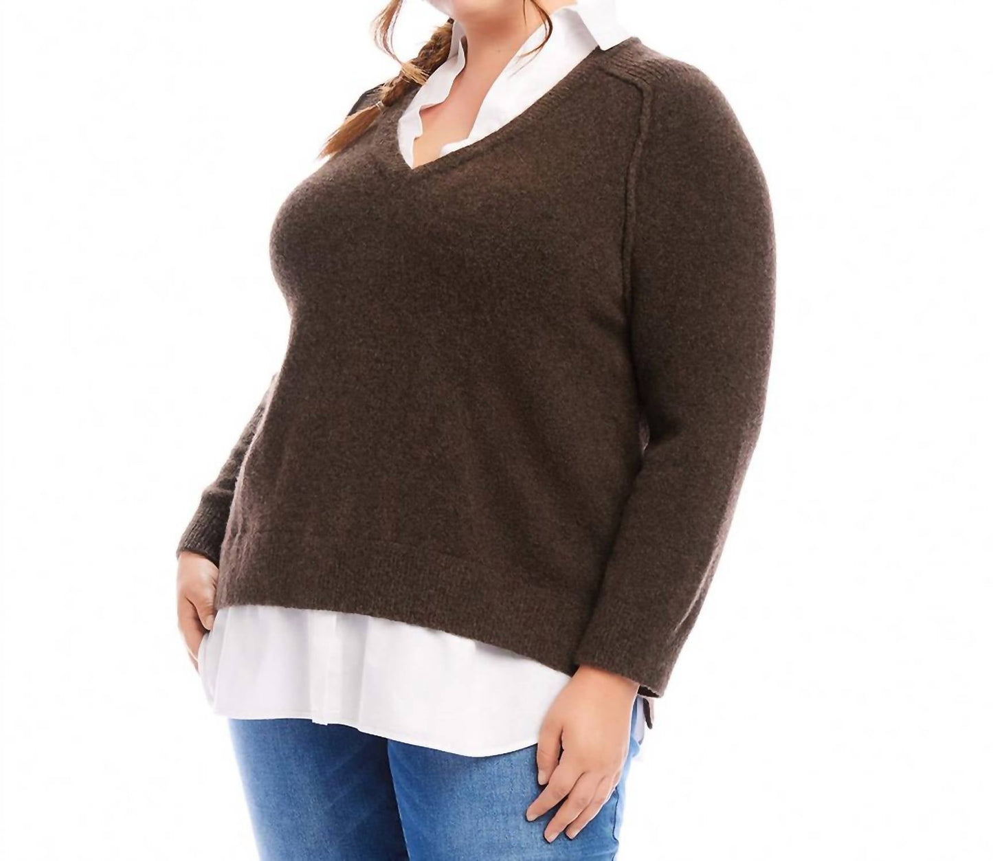 Karen Kane - Plus Size Layered Sweater
