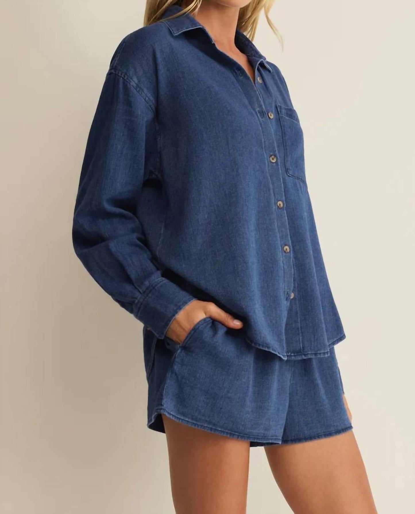 Z Supply - Perfect Twill Button Up Top
