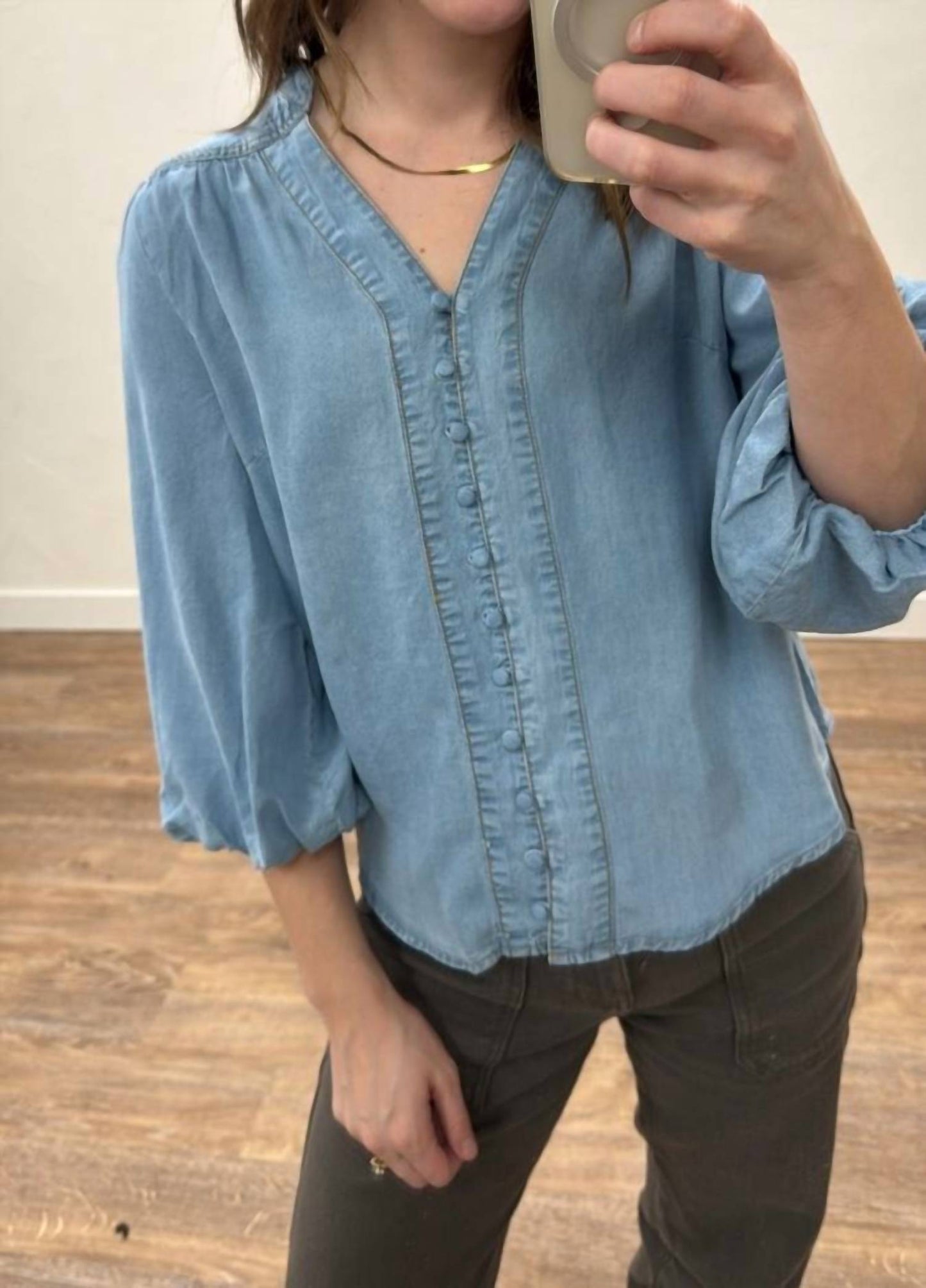 &Merci - Soft Chambray Blouse