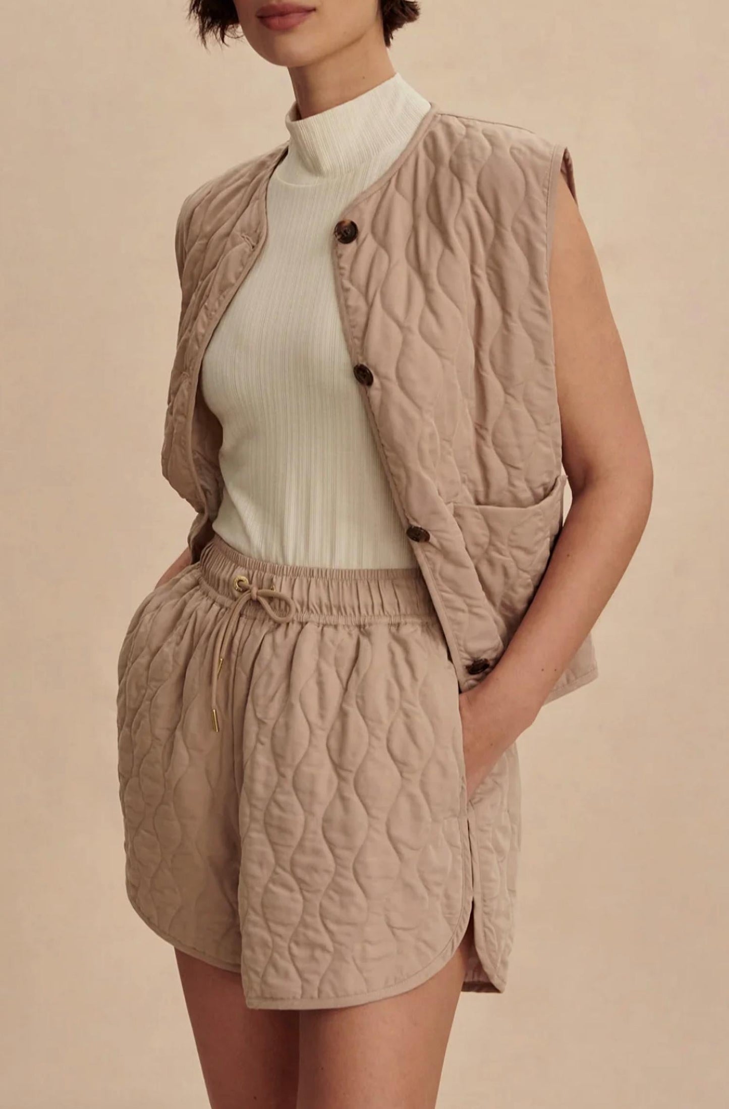 Varley - Catrine Quilted Shorts
