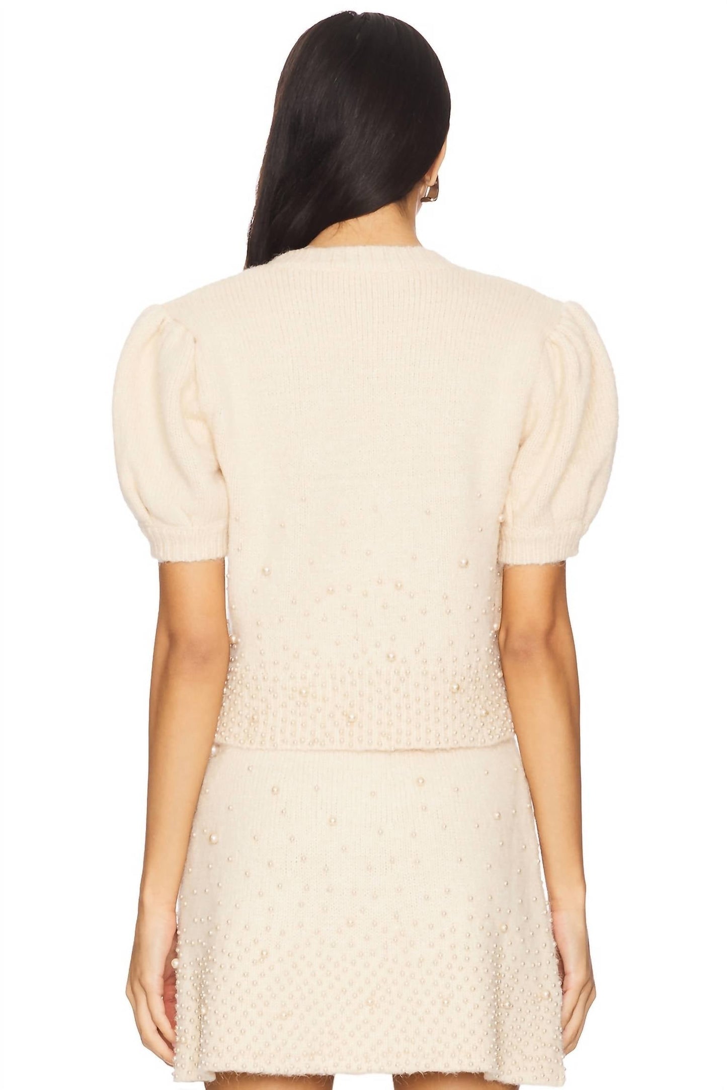 Astr - Joly Pearl Embellished Cardigan