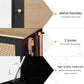 2 लॉकर और ऊंचे कटोरे वाला फीडिंग स्टेशन, काला