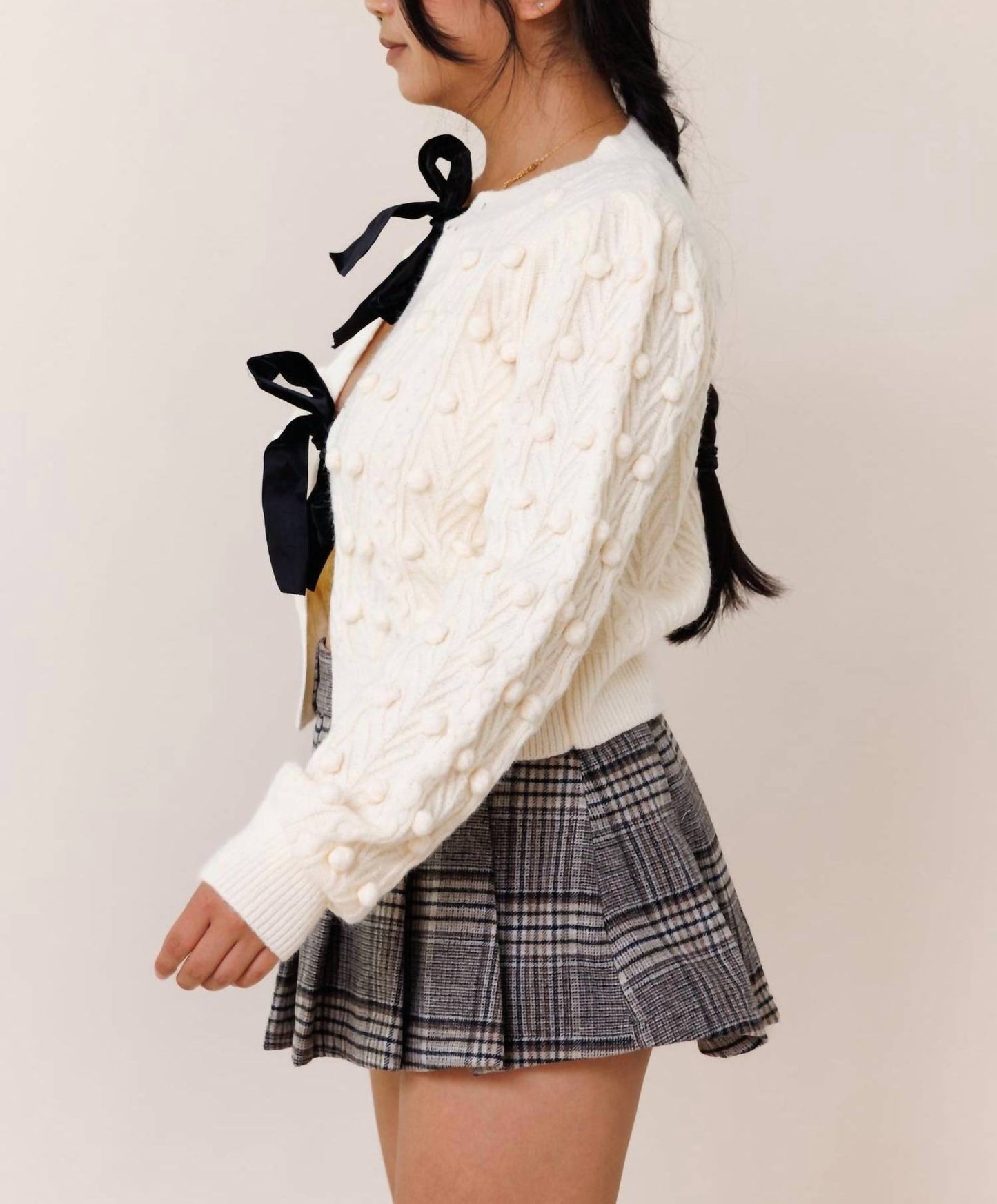&Merci - Carly Bow Tie Sweater