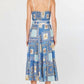 Current Air - Tessa Sleeveless Coastal Print Midi Dress