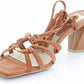 Dolce Vita - Women's Kash Cedar Nubuck Tie Up Block Heeled Sandals