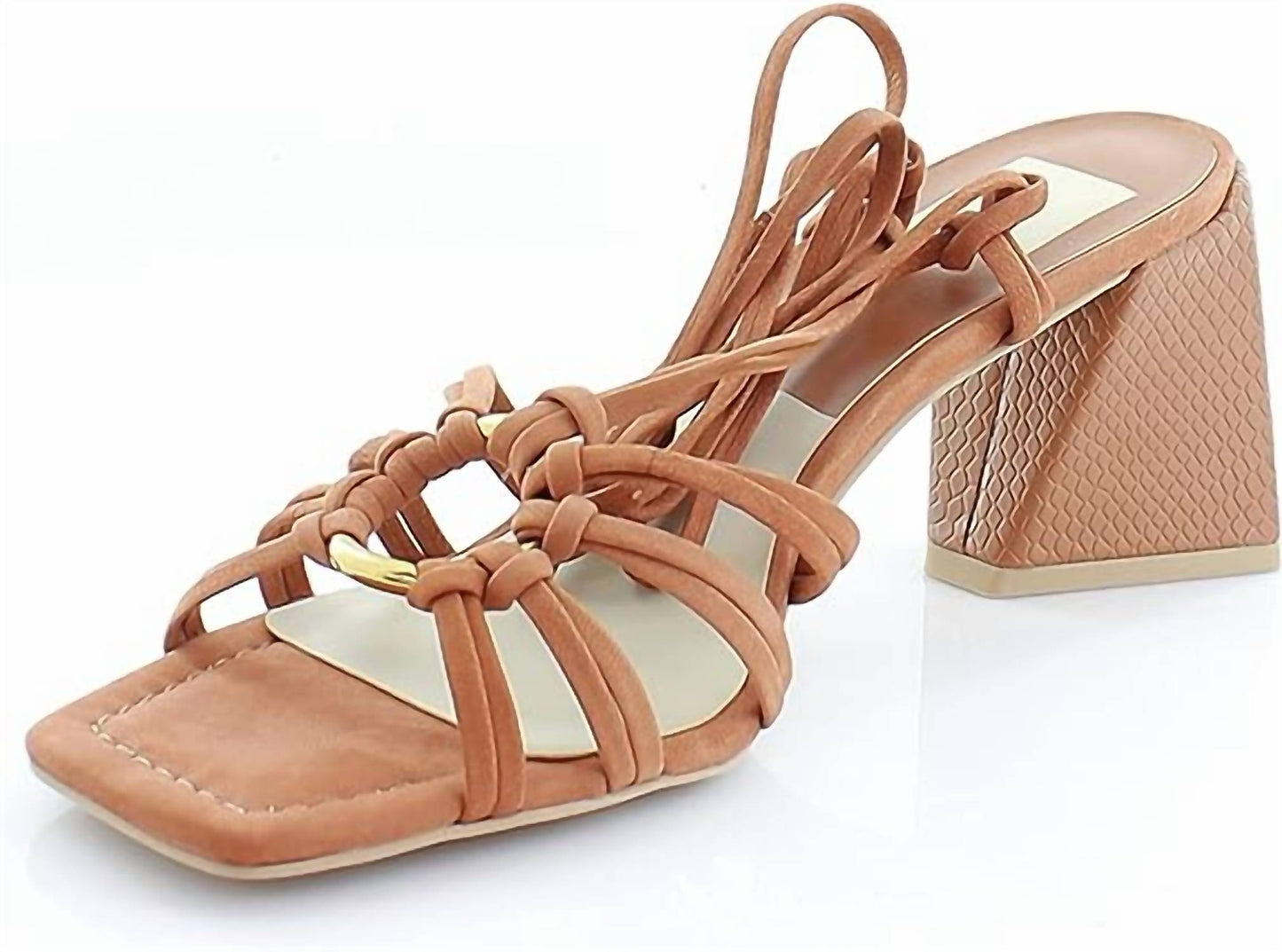 Dolce Vita - Women's Kash Cedar Nubuck Tie Up Block Heeled Sandals