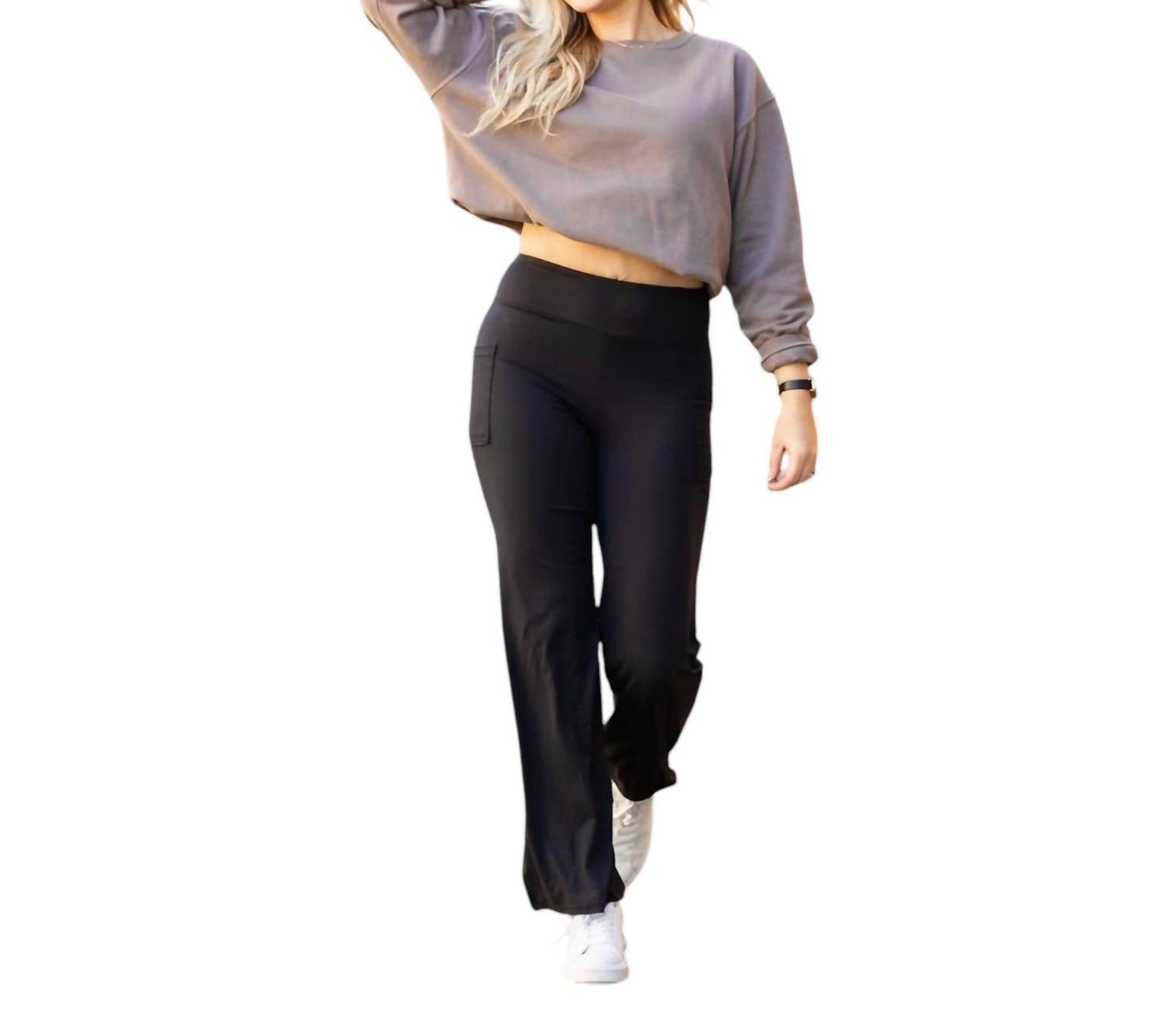 Julia Rose - Madison Straight Leg Leggings with Pockets