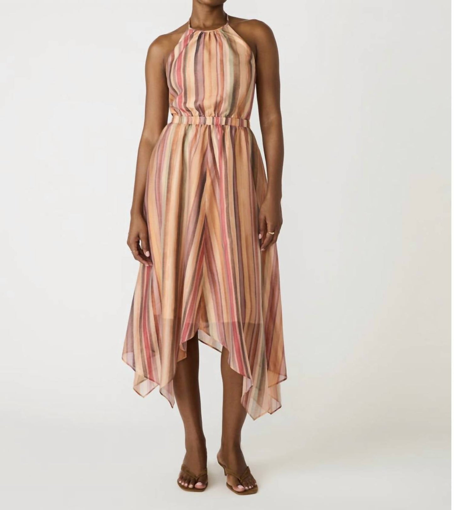 Steve Madden - Dalina Stripe Halter Dress