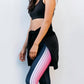 Playground - Women's Fame Pink Track Mid Rise Legging