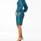 Ashleylauren - Bishop Long Sleeve Sequin Cocktail Dress