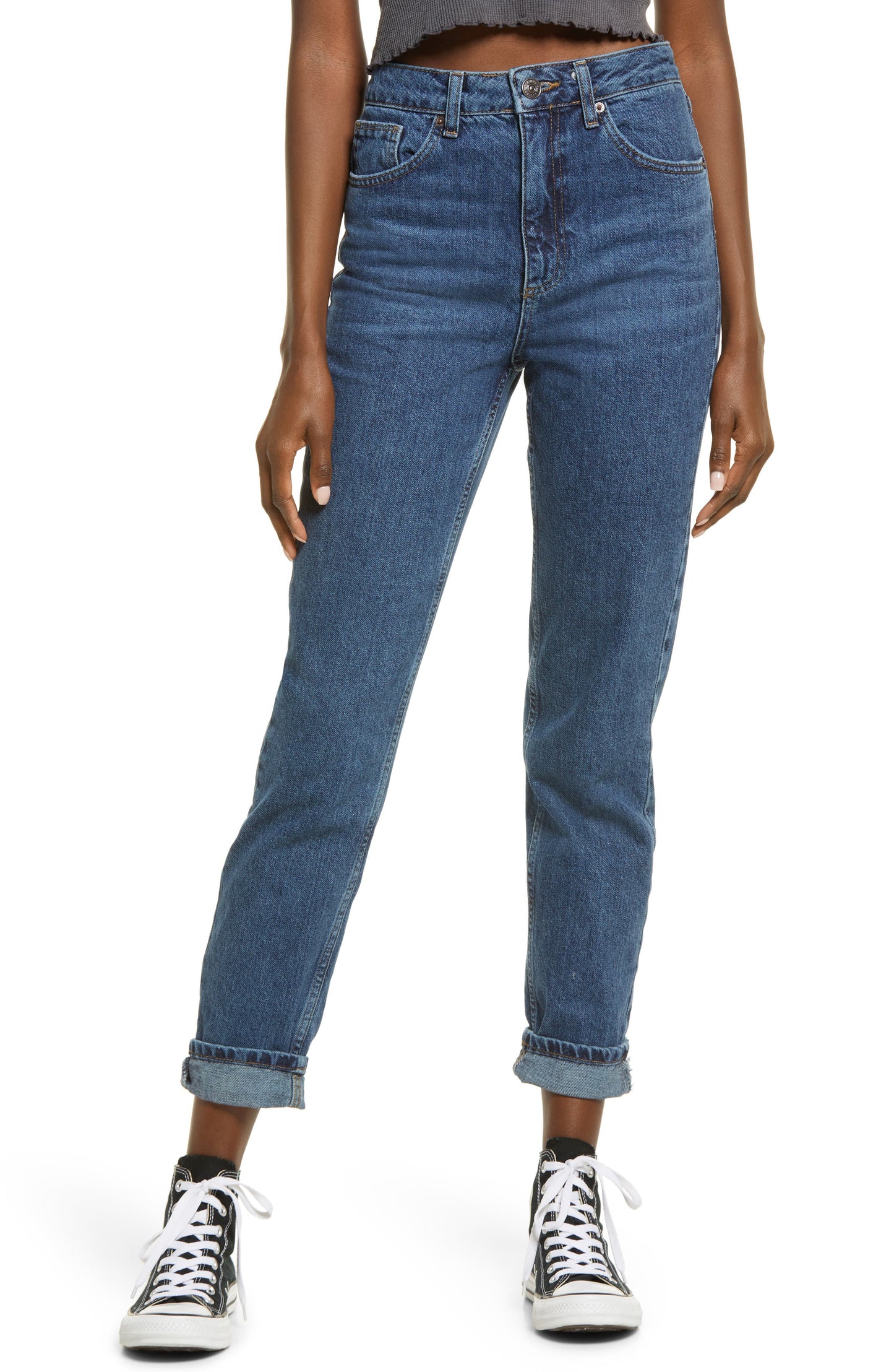 BDG Urban Outfitters Mom Jeans in Dark Vintage, Size 30