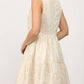 Fate - Ruffled Sleeveless Embroidered Dress