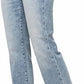Judy Blue - High Rise Plaid Cuff Vintage Straight Jeans