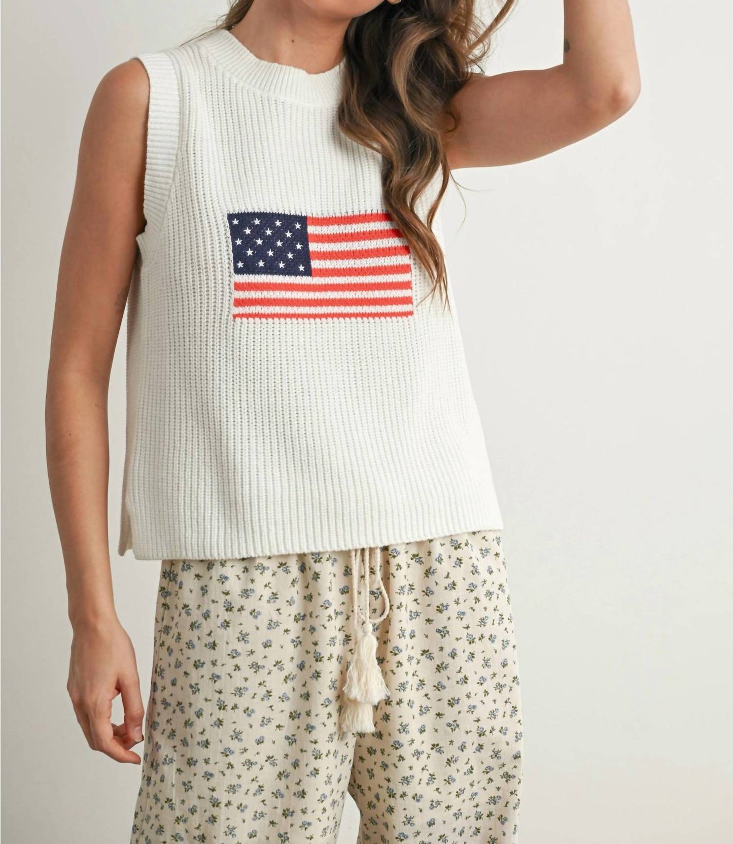 Buttermelon - Sleeveless Sweater Top