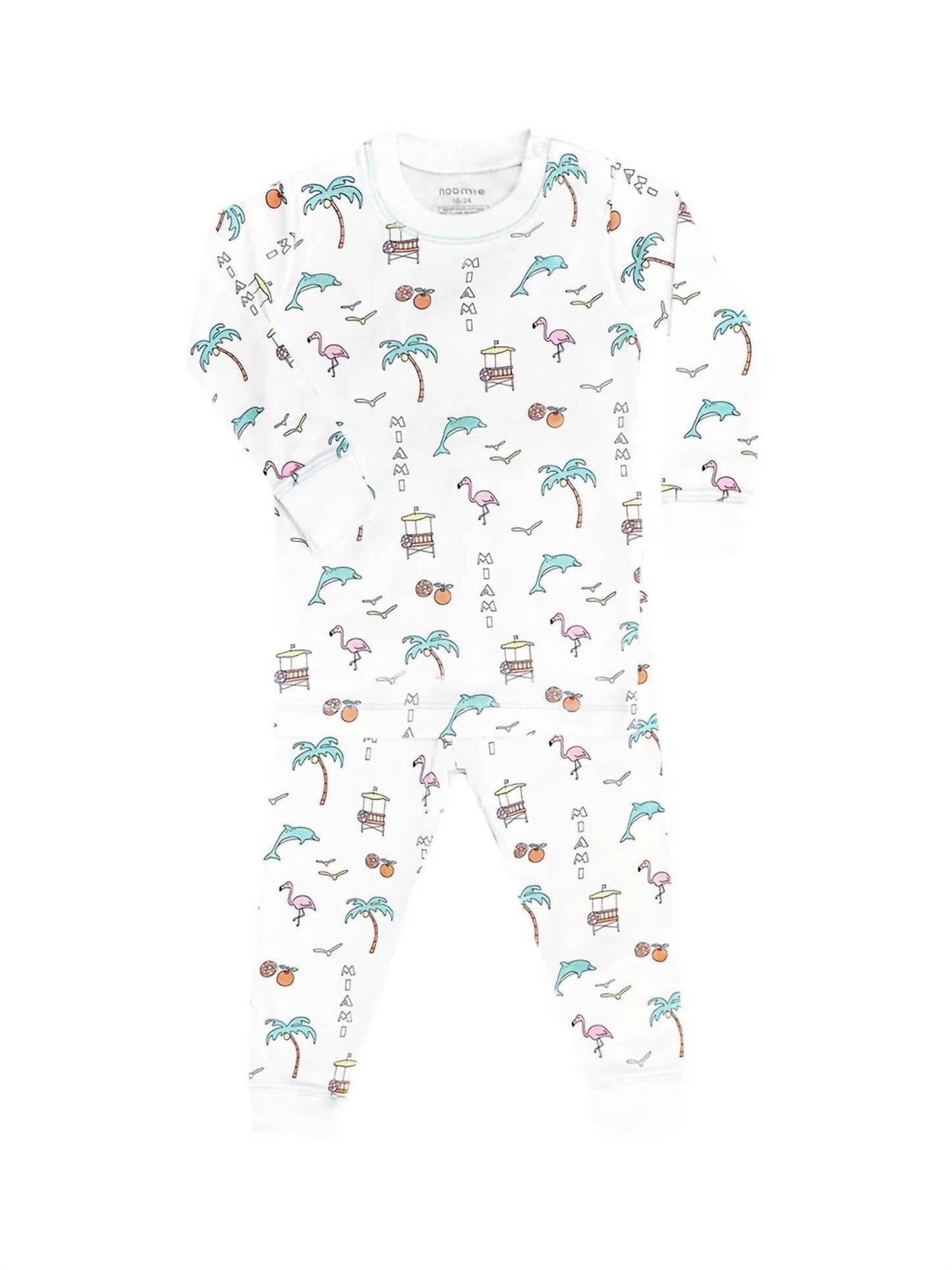 Baby Noomie - Kid's Miami Two Piece Pajama Set