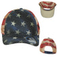 TOW United States Flag Curved Bill Mesh Trucker Snapback USA America Hat Cap