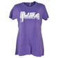 USA Powerlifting Weight Gym Light Purple Crew Neck Womens Ladies Tshirt Tee