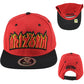 Top Level Arizona State US Adults Men Fire Flames Red Black Snapback Hat Cap