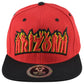 Top Level Arizona State US Adults Men Fire Flames Red Black Snapback Hat Cap