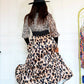 Little Secret Of Mine - Women's Animal Print Long Sleeve Maxi Dress