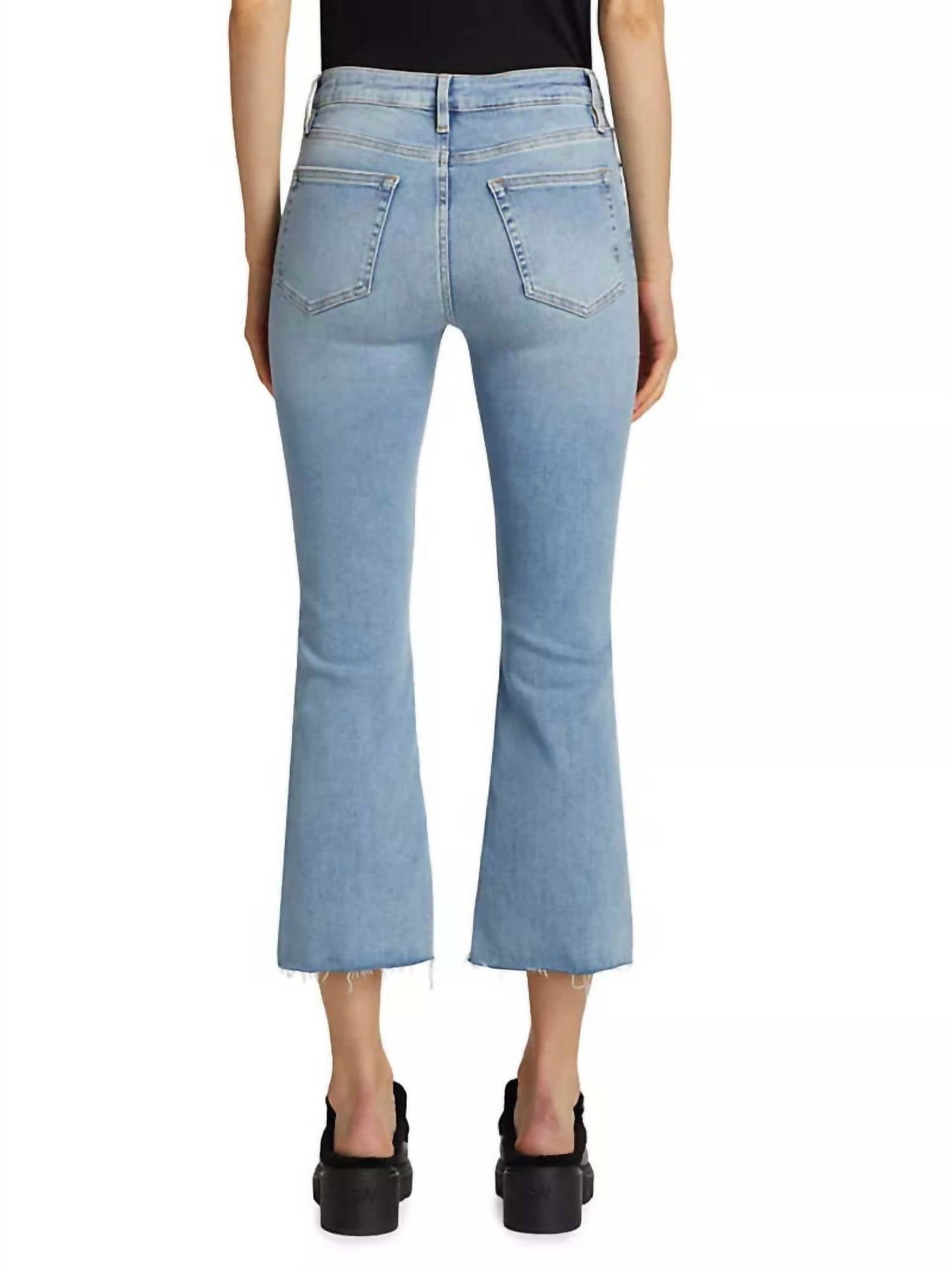Frame - Le Crop Mini Boot Step Fray Jeans