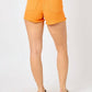Judy Blue - Mid Rise Garment Dyed Fray Hem Shorts