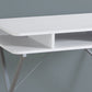 Computer Desk For Home Office, Laptop, Storage Shelves, Modern Convenient Design - White