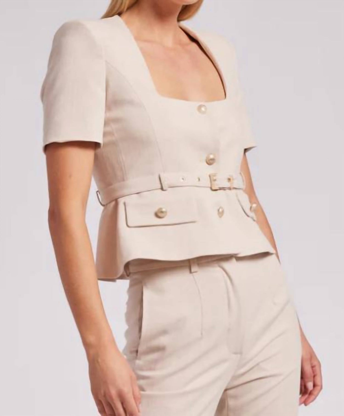Generation Love - Lois Light Suiting Blazer Top