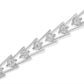 Sterling Silver Diamond Wave-Style Link Bracelet (0.5 cttw, I-J Color, I3 Clarity)