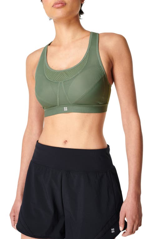 Sweaty Betty Ultra Run Sports Bra - Heath Green