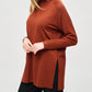 Joseph Ribkoff - Sweater Knit Mock Neck Tunic Top