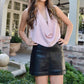 8Apart - Junior Women's Lennon Vegan Leather Skort