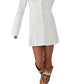 Free People Thea Long Sleeve Shirtdress - Ivory
